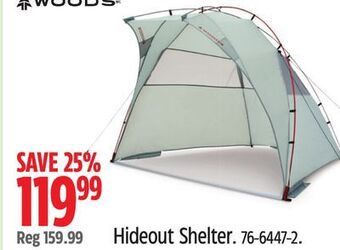 Canadian Tire Woods hideout shelter offer