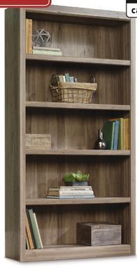 Canadian Tire Sauder salted oak 5-shelf bookcase offer