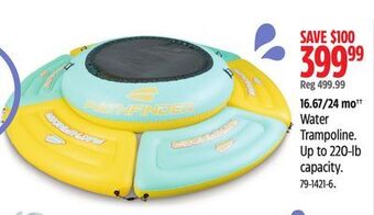 Canadian Tire Water trampoline offer