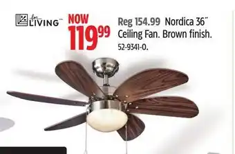 Canadian Tire Nordica 36˝ ceiling fan offer
