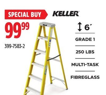 Canadian Tire Keller grade 1 fiberglass step ladder, 6-ft, 250-lb offer