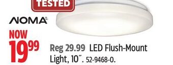 Canadian Tire Noma led flush-mount light, 10˝ offer
