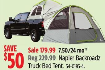Canadian Tire Napier backroadz truck bed tent offer