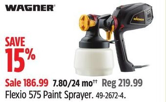 Canadian Tire Wagner flexio 575 paint sprayer offer