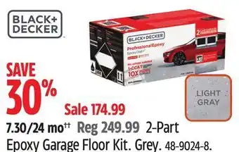 Canadian Tire Black & decker epoxy garage floor kit offer