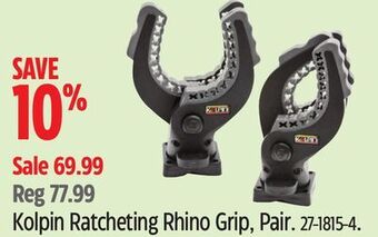 Canadian Tire Kolpin ratcheting rhino grip, pair offer
