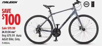 Canadian Tire Raleigh aura adult bike, grey offer
