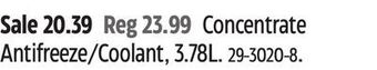 Canadian Tire Prestone concentrate antifreeze/coolant, 3.78l offer