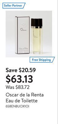 Walmart Oscar de la renta eau de toilette offer