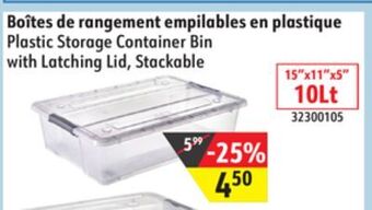 Sushi Shop Plastic storage container bin with latching lid, stackable offer