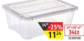 Sushi Shop Plastic storage container bin with latching lid, stackable offer