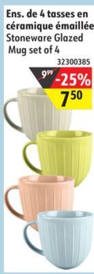 Sushi Shop Stoneware glazed mug offer