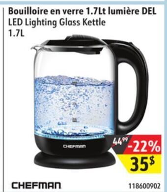 Sushi Shop Chefman led lighting glass kettle offer