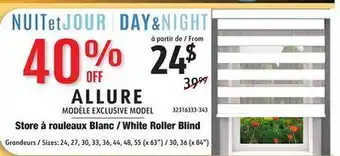 Hart White roller blind offer