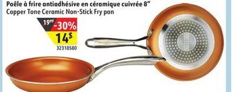 Sushi Shop Copper tone ceramic non-stick fry pan offer
