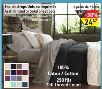 Sushi Shop Asst. printed or solid sheet sets offer