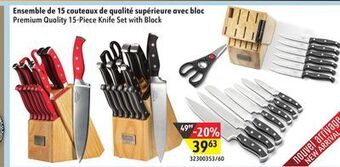Sushi Shop Premium quality 15-piece knife set with block offer