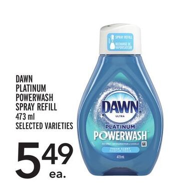 Metro Dawn platinum powerwash spray refill offer