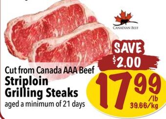 Farm Boy Striploin grilling steaks offer