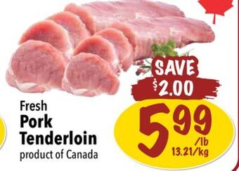 Farm Boy Fresh pork tenderloin offer