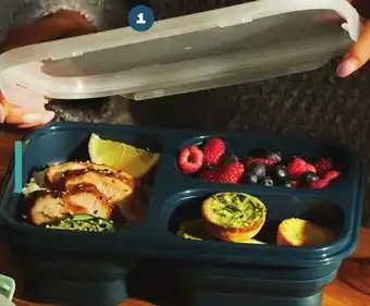 Loblaws Pc® collapsible silicone bento container, 1.33 l offer