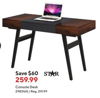 Staples Star console desk offer