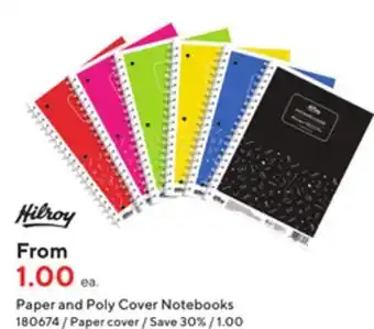 Hilroy core+ fashion notebook, 10-1/2 x 8, 92 pages,