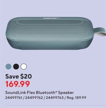 Staples Bose soundlink flex bluetooth® speaker offer