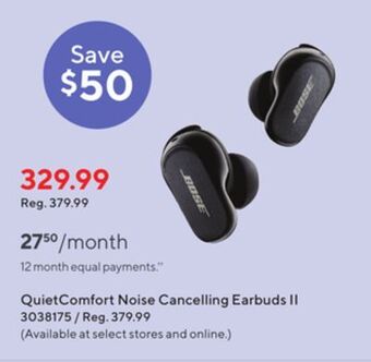 Staples Bose quietcomfort noise cancelling earbuds ii offer
