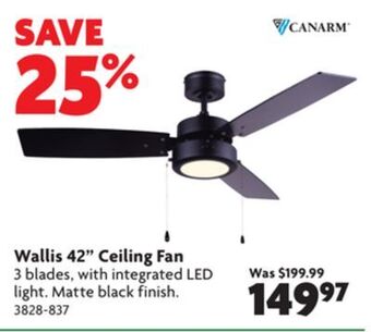 Home Hardware Wallis 42 ceiling fan offer