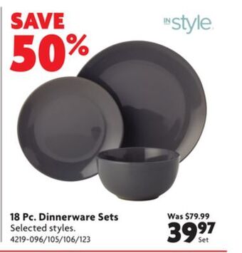 Home Hardware 18 pc. dinnerware sets offer