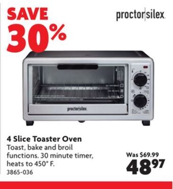 Home Hardware 4 slice toaster oven offer