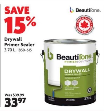 Home Hardware Drywall primer sealer offer