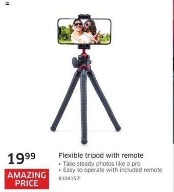 The Source Flexible tripod with remote offer