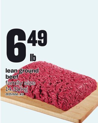 Zehrs Markets Lean ground beef offer