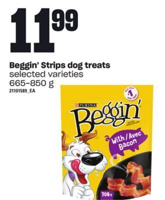 Zehrs Markets Beggin' strips dog treats 665-850 g offer