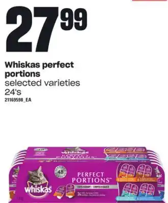 Zehrs Markets Whiskas perfect portions, 24's offer