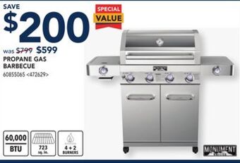 RONA Monument propane gas barbecue offer