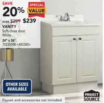 RONA Project source vanity 24 x 36. offer
