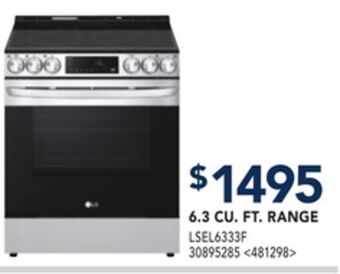 RONA Lg 6.3 cu. ft. range offer