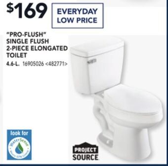 RONA Project source pro-flush single flush 2-piece elongated toilet 4.6-l offer
