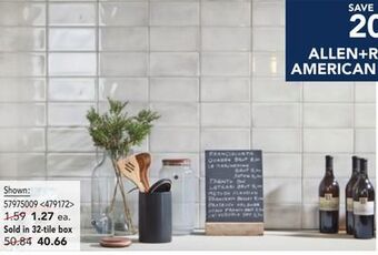 RONA Allen + roth and american villa tiles offer