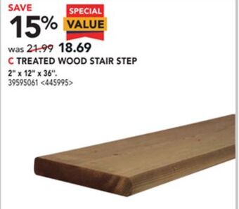 RONA Treated wood stair step 2 x 12 x 36 offer