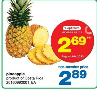 Wholesale Club Pineapple offer