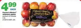 Wholesale Club Farmer's market™ ambrosia apples, 4 lb offer
