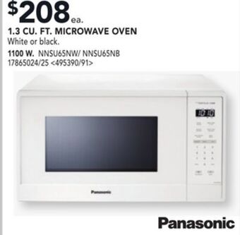 RONA Panasonic 1.3 cu. ft. microwave oven offer