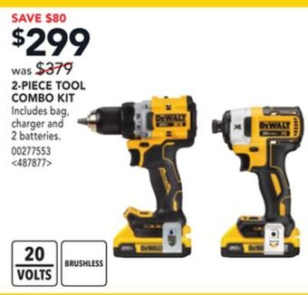 RONA Dewalt 2-piece tool combo kit offer