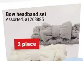 Giant Tiger Bow headband set offer