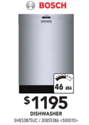 RONA Bosch dishwasher offer