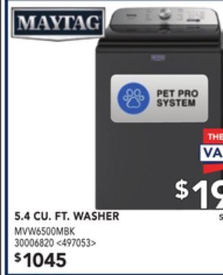 RONA Maytag 5.4 cu. ft. washer offer
